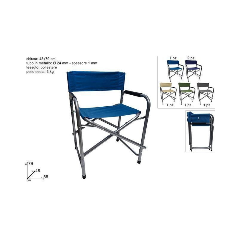 SEDIA REGISTA TUBO D.24 5MM COL. EAN 8027501057083 INGROSSO SDRAIO E LETTINI MARE