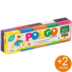 PONGO PANETTO GR. 500 10 COLORI ASS CARTOLERIA EAN 8000144008391 INGROSSO DAS PER MODELLARE