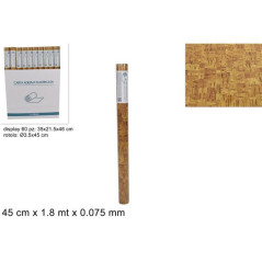 ROTOLO CARTA ADESIVO SUGHERO 45CMX1