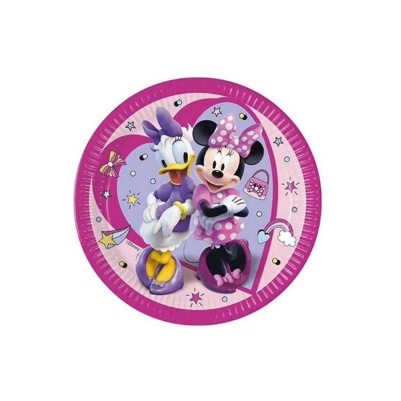 PIATTO PIANO CM.23 PZ.8 MINNIE JUNIOR EAN 5201184940655 INGROSSO PIATTI PER PARTY