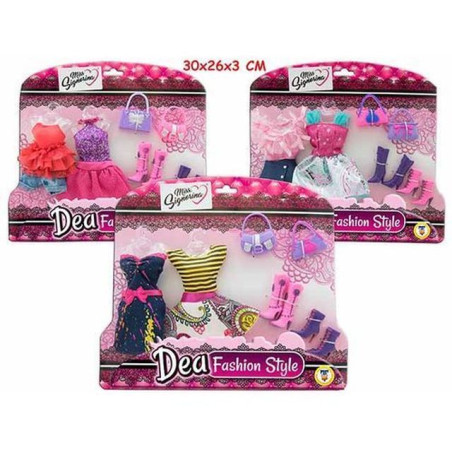 DEA - VESTITI BAMBOLA FASHION STYLE ASS GIOCHI E GIOCATTOLI EAN 8017967659259 INGROSSO ACCESSORI PER BAMBOLE
