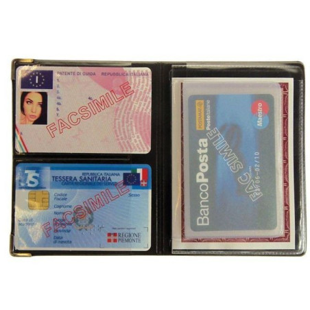 PORTADOCUMENTI MULTIPLO BASIS PLUS SPECI TABACCHERIA EAN 8015915040012 INGROSSO PORTA DOCUMENTI TASCABILI