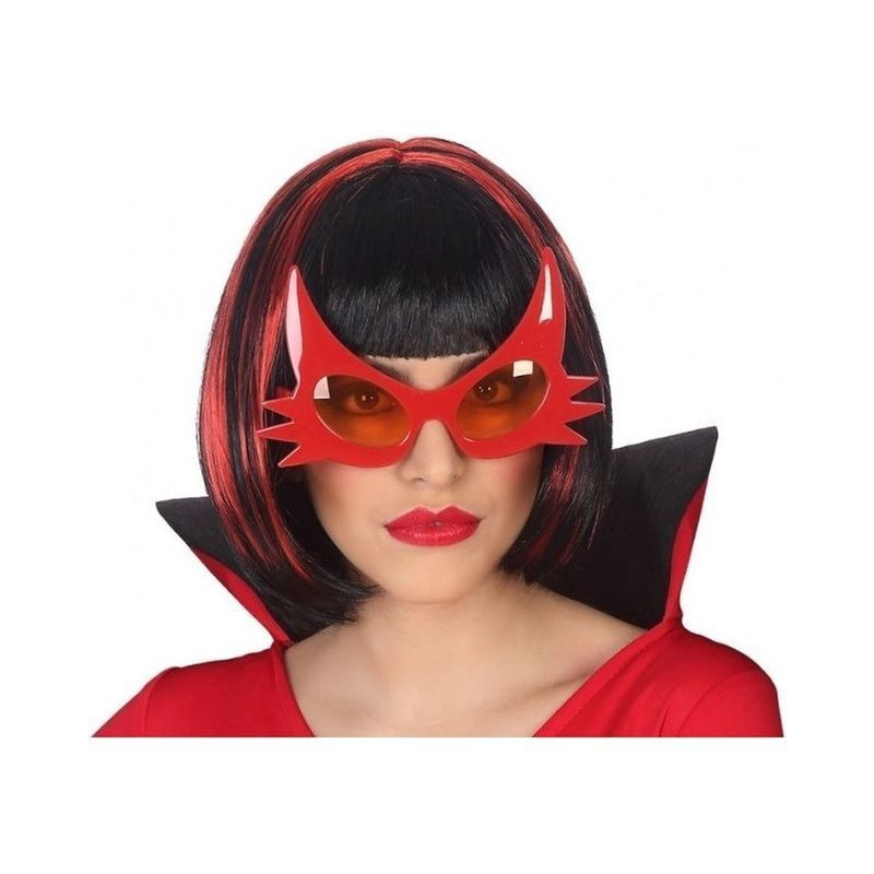 OCCHIALI ROSSI DI HALLOWEEN EAN 8422259593942 INGROSSO SET TRAVESTIMENTI HALLOWEEN