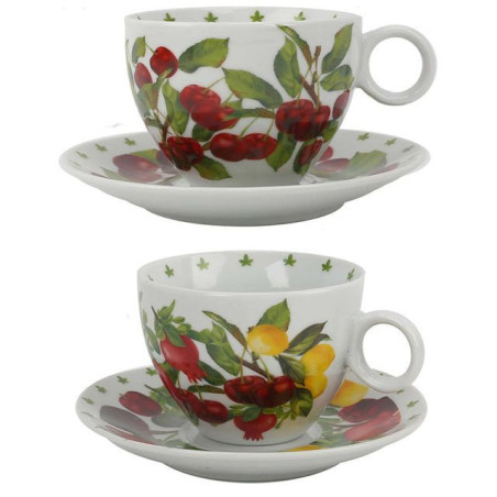 TAZZA THE' CON PIATTINO X 2 ASS CASALINGHI EAN 8056234692803 INGROSSO TAZZE