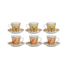 TAZZINE CAFFE' C/PIATTINO X6 SENALES CASALINGHI EAN 8056234692827 INGROSSO TAZZE