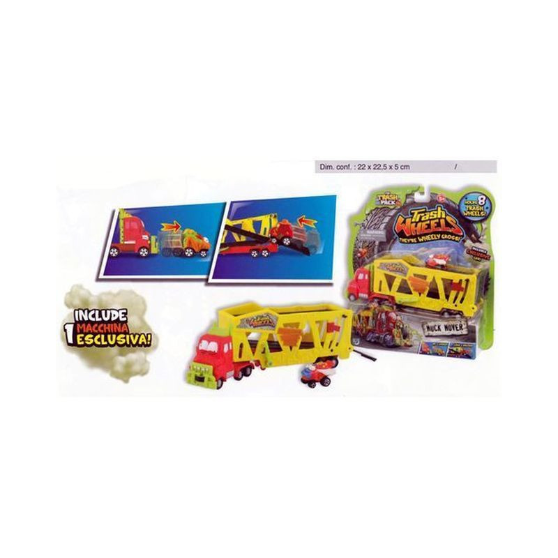 TRASH WHEELS CAMION CON VEICOLO INCLUSO EAN 8027638681410 INGROSSO GIOCATTOLI IN SCATOLA