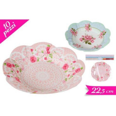 INGROSSO FESTA E PARTY SET 10 PIATTI FONDO 22.5CM 2ASS 8032732234912 INGROSSO ARTICOLI PER FESTE PIATTI PER PARTY