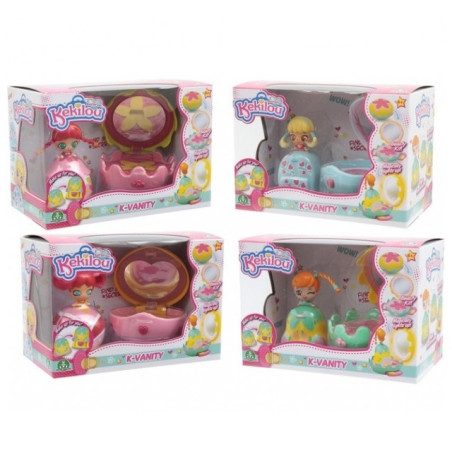 INGROSSO GIOCATTOLI KEKILOU K-VANITY MINI PLAYSET 4 MODELLI 20X15.5X12CM LO SPECCHIO SI ILLUMINA 8056379051244 INGROSSO SET GIOC