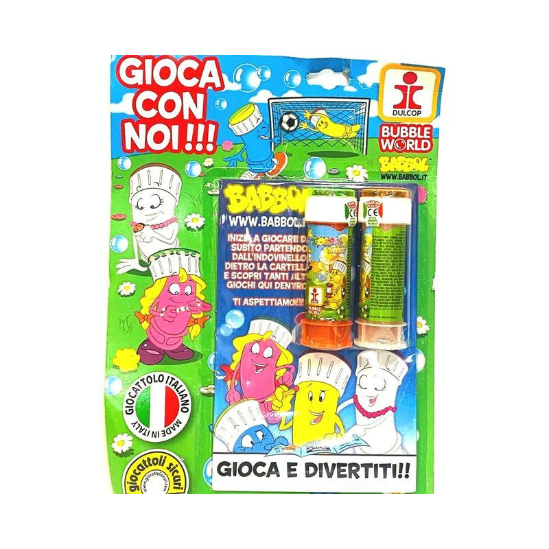 BLISTER BOLLE SAPONE GIOCA CON NOI EAN 9771129389000 INGROSSO BOLLE SAPONE E ACCESSORI