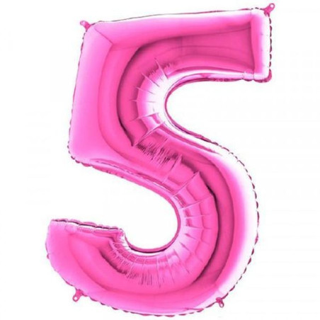 INGROSSO PALLONCINI PALLONCINO MYLAR N. 5 FUXIA MEGA 40 101C 8032685998770 INGROSSO ARTICOLI PER FESTE