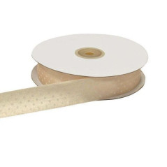 INGROSSO BOMBONIERE NASTRO DOPPIO RASO POIS 6MM 50MT AVORIO 8057094414666 INGROSSO ARTICOLI DA BOMBONIERE