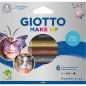 SET 6 MATITE GIOTTO MAKEUP METALLIC EAN 8000825031137 INGROSSO TRUCCHI DI CARNEVALE
