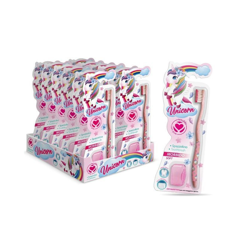 SPAZZOLINO DENTI BABY UNICORNO EAN 8057502405637 INGROSSO ARTICOLI IGIENE ORALE