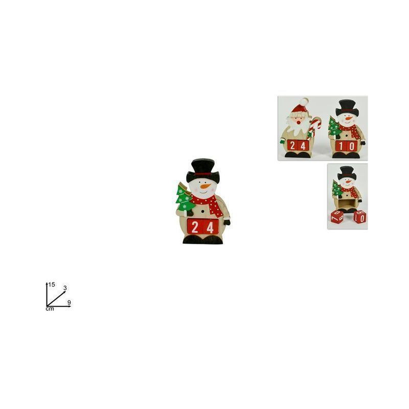 CALENDARIO PERSONAGGIO NATALIZIO 2ASS EAN 8053482127743 INGROSSO CALENDARI AVVENTO