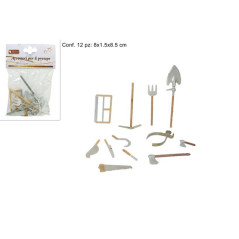 INGROSSO ARTICOLI NATALIZI BUSTINA ATTREZZI LAVORO ART. HGW-638 8033113131660 INGROSSO PRESEPE E ACCESSORI