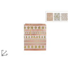 INGROSSO ARTICOLI NATALIZI BUSTA REGALO C/DECORO NATALIZIO ROSA 3AS 8053482143132 INGROSSO ARTICOLI NATALIZI PER CONFEZIONI