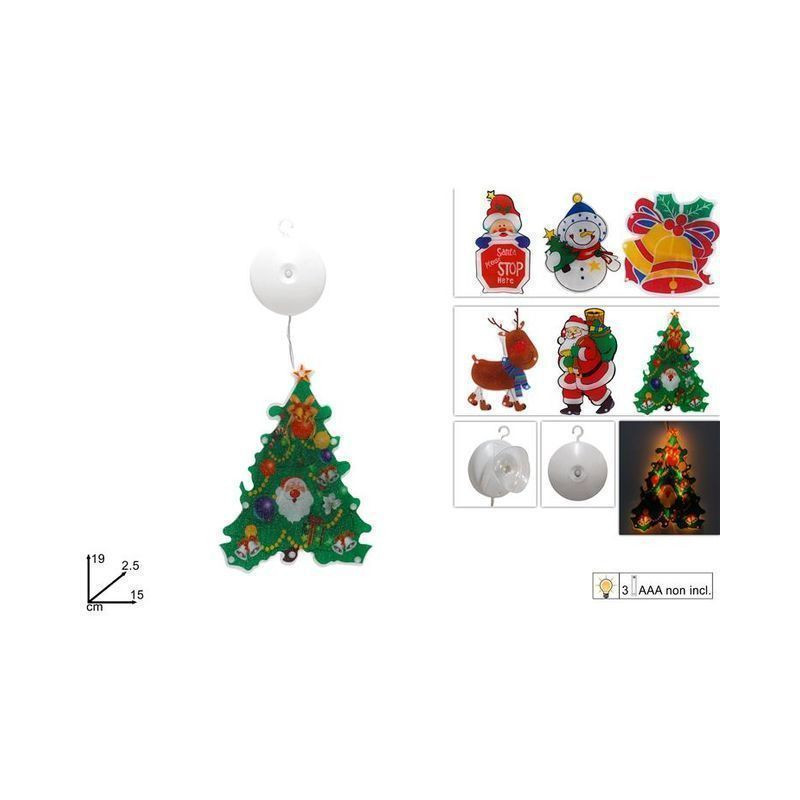DECORAZIONE NATALIZIA LUMINOSA 6ASS EAN 8053482165158 INGROSSO OGGETTISTICA NATALIZIA