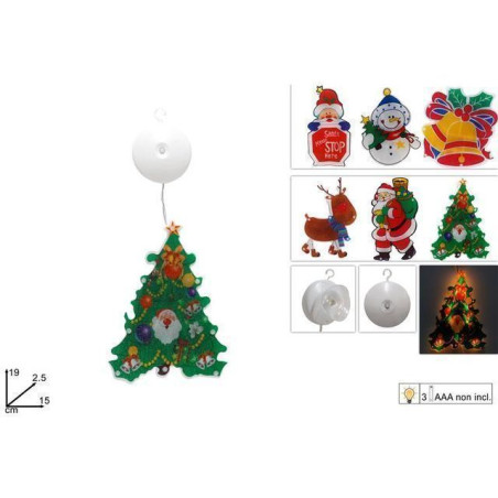 DECORAZIONE NATALIZIA LUMINOSA 6ASS EAN 8053482165158 INGROSSO OGGETTISTICA NATALIZIA
