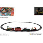 TRENINO NATALIZIO CON SUONO E LUCE EAN 8033113830075 INGROSSO PISTA TRENINO