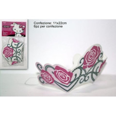 INGROSSO CARNEVALE CORONCINE PARTY PZ.6 CHARMMY LKITTY 4009775342045 INGROSSO ARTICOLI CARNEVALE CAPPELLI E CERCHIETTI DI CARNEV