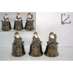 INGROSSO ARTICOLI NATALIZI CAMPANA BABBO NATALE PICC. PZ.3 8033113150388 INGROSSO DECORAZIONI NATALIZIE