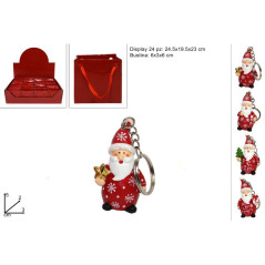 INGROSSO ARTICOLI NATALIZI PORTACHIAVI BABBO NATALE C/SCAT ASS 8033113335570 INGROSSO DECORAZIONI NATALIZIE