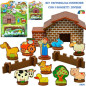 SET FATTORIA C/CASA DA COSTRUIRE C/FIG. EAN 8057438020317 INGROSSO GIOCHI DA EDICOLA