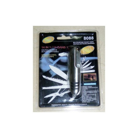 INGROSSO CASALINGHI COLTELLO 14 FUNZIONI IN ACCIAIO BLISTER 12X16CM 8010362395296 INGROSSO FERRAMENTA E IDRAULICA