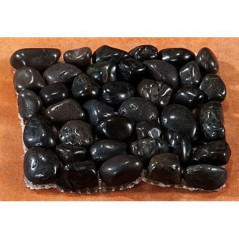 INGROSSO ARTICOLI NATALIZI SASSI FIUME NERI SU RETE 10x10 8021785951624 INGROSSO PRESEPE E ACCESSORI