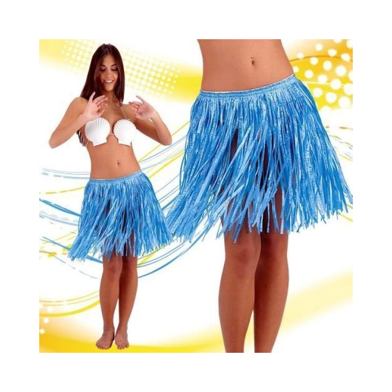 GONNA RAFIA HAWAII CM.45 BLU EAN 8004761046620 INGROSSO HAWAII ACCESSORI