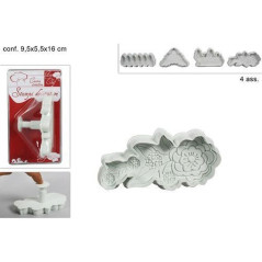 INGROSSO CAKE DESIGN STAMPO BIG 1PZ 4ASS BIANCO GS34006W 8034048188422 INGROSSO ACCESSORI CAKE DESIGN