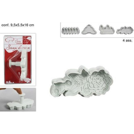 INGROSSO CAKE DESIGN STAMPO BIG 1PZ 4ASS BIANCO GS34006W 8034048188422 INGROSSO ACCESSORI CAKE DESIGN