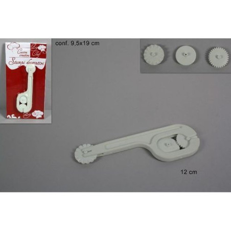 INGROSSO CASALINGHI TAGLIAPASTA 3ROTELLE BIANCO GS34030W 8034048188859 INGROSSO ACCESSORI CUCINA UTENSILI PER CUCINA