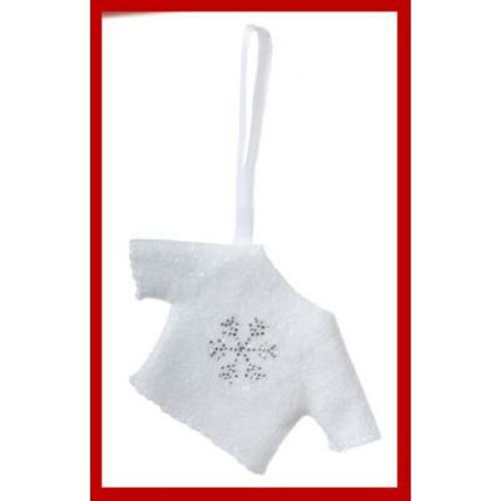 INGROSSO ARTICOLI NATALIZI DECORO MAGLIA BIANCO 9x10cm 8032732140398 INGROSSO DECORAZIONI NATALIZIE ARTICOLI PER DECORAZIONI NAT