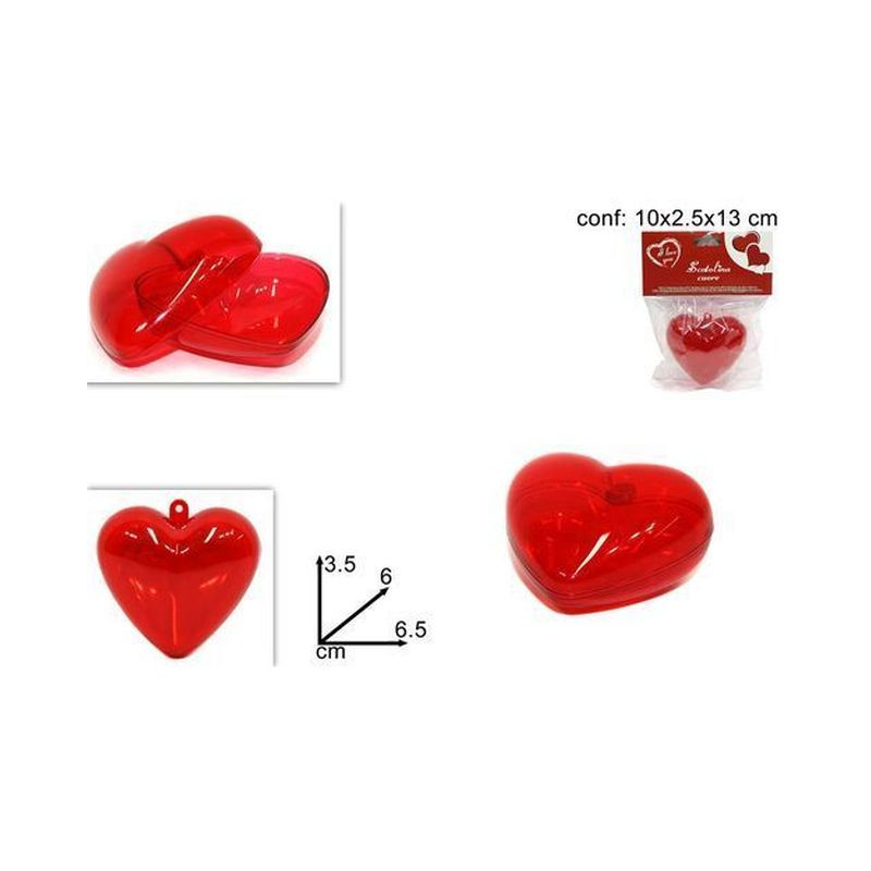 CUORE PLASTICA 6CM EAN 8033113308536 INGROSSO SAN VALENTINO