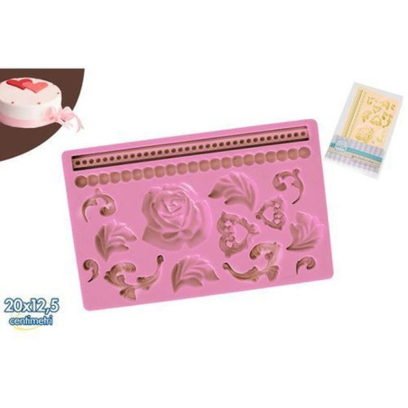 INGROSSO CAKE DESIGN STAMPO SILICONE DECORATIVO 2ASS 8032732220625 INGROSSO ACCESSORI CAKE DESIGN FORMINE E STAMPINI PER DOLCI