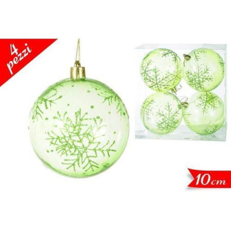 INGROSSO ARTICOLI NATALIZI SET 4 PALLE 10CM VERDI 8032732237920 INGROSSO ADDOBBI ALBERO NATALE PALLINE DI NATALE E PUNTALI