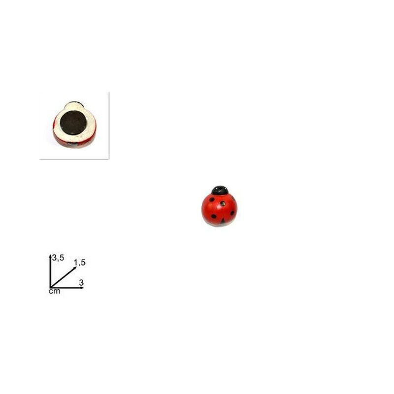CALAMITA COCCINELLA 3CM EAN 8034048196014 INGROSSO OGGETTISTICA VARIA