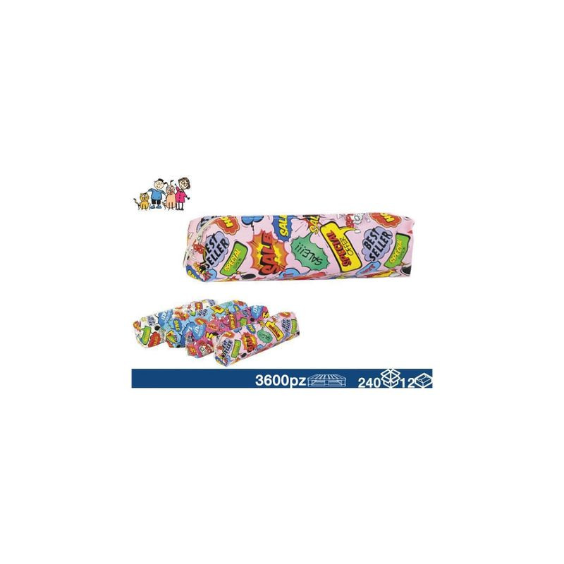 TESS. PORTACOLORI 20X7 FUMETTI EAN 8052286075601 INGROSSO ASTUCCI SCUOLA