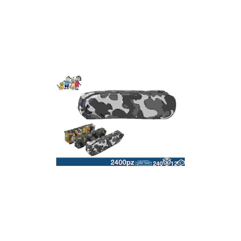 TESS. PORTACOLORI 20,5X10CM MILITARE EAN 8050444930403 INGROSSO ASTUCCI SCUOLA