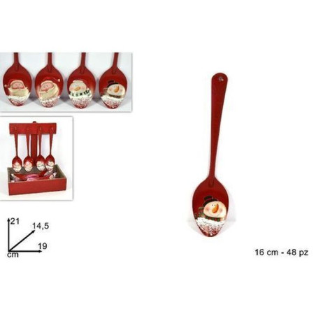 INGROSSO CASALINGHI CUCCHIAIO METALLO DISPLAY 16CM 4ASS.ROSS 8033113338472 INGROSSO ACCESSORI CUCINA