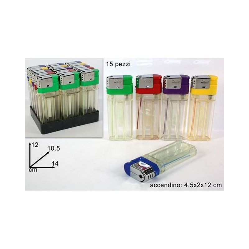 ACCENDINO MAXI RICARICABILE C.15 12CM EAN 8034048030110 INGROSSO ACCENDINI