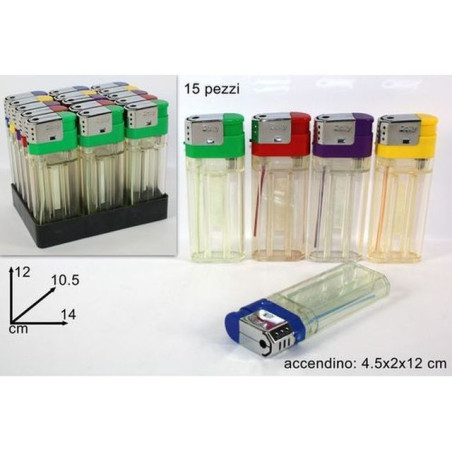 INGROSSO TABACCHERIA ACCENDINO MAXI RICARICABILE C.15 12CM 8034048030110 INGROSSO ARTICOLI DA TABACCHERIE
