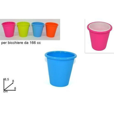 INGROSSO CASALINGHI PORTABICCHIERE GRANDE SILICONE 4 COL. 8034048194591 INGROSSO ACCESSORI CUCINA BICCHIERI PER CASA