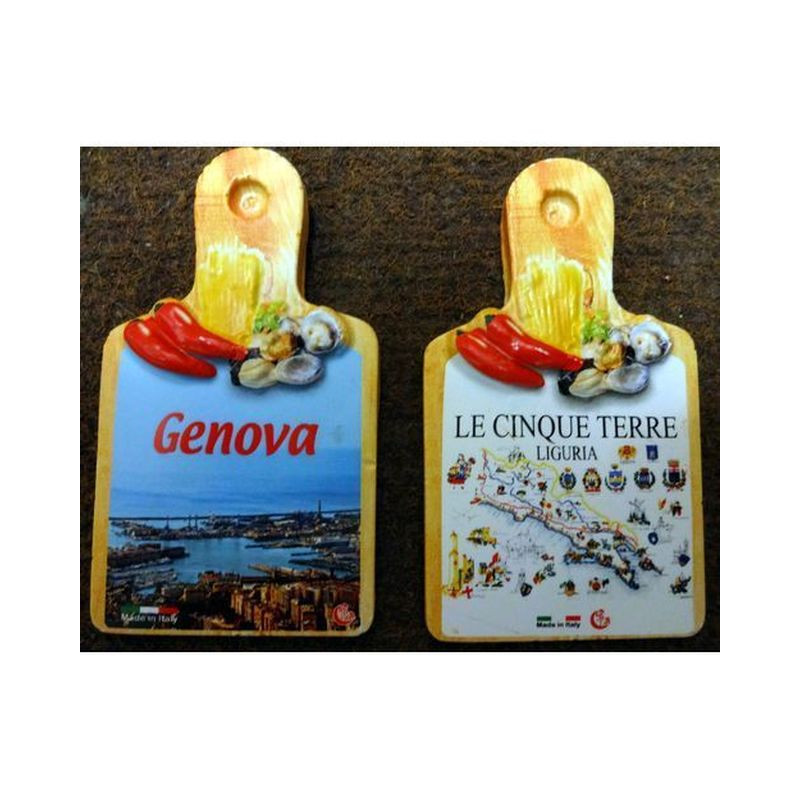 MAGNETE TAGLIERE SPAGHETTI&PEPERONCINO EAN 8021296896490 INGROSSO CALAMITE SOUVENIR
