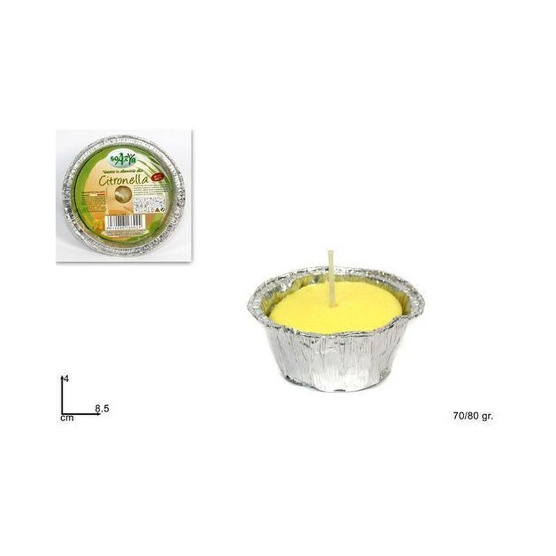 VASETTO CITRONELLA IN ALLUMINIO D.8,5CM EAN 8034048166024 INGROSSO ARTICOLI CAMPEGGIO