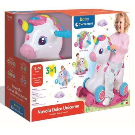 NUVOLA DOLCE UNICORNO 12/36 MESI 17855 EAN 8005125178551 INGROSSO BABY CLEMENTONI