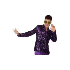 INGROSSO CARNEVALE GIACCA DISCOTECA ANNI '70 M/L VIOLA LUCI 8422259132783 INGROSSO ARTICOLI CARNEVALE