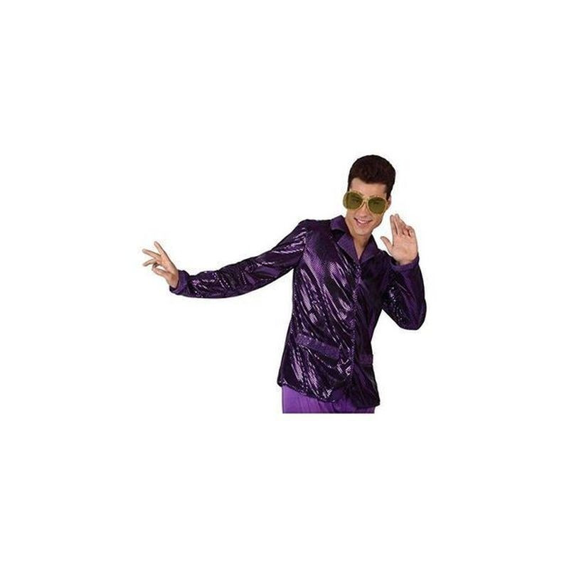 GIACCA DISCOTECA ANNI '70 M/L VIOLA LUCI EAN 8422259132783 INGROSSO COSTUMI CARNEVALE ADULTI GIACCA DISCOTECA ANNI '70 M/L VIOLA LUCI EAN 8422259132783 INGROSSO COSTUMI CARNEVALE ADULTI