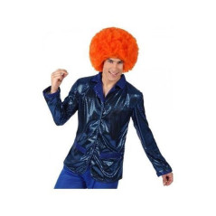 INGROSSO CARNEVALE GIACCA DISCOTECA ANNI '70 XL BLU LUCIDO 8422259132929 INGROSSO ARTICOLI CARNEVALE